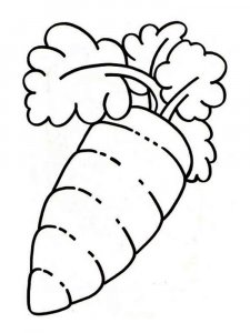 Carrot coloring page 4 - Free printable