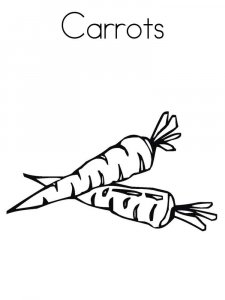 Carrot coloring page 6 - Free printable