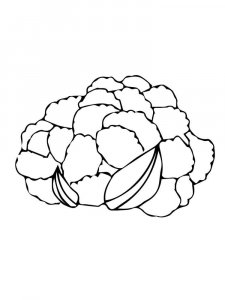 Cauliflower coloring page 6 - Free printable