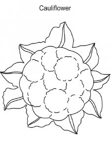 Cauliflower coloring page 7 - Free printable
