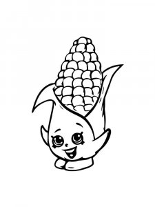 Corn coloring page 12 - Free printable