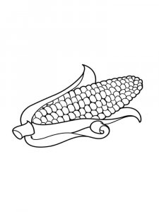 Corn coloring page 15 - Free printable