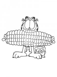 Corn coloring page 22 - Free printable