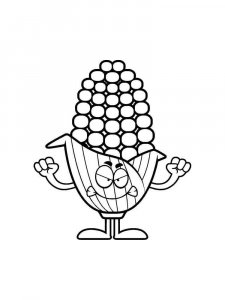 Corn coloring page 23 - Free printable