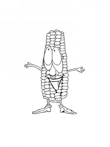 Corn coloring page 25 - Free printable