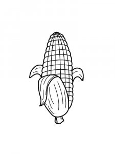 Corn coloring page 28 - Free printable