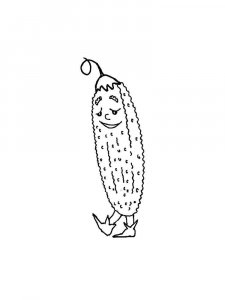 Cucumber coloring page 15 - Free printable