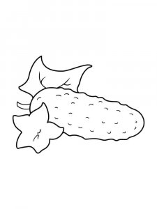 Cucumber coloring page 18 - Free printable