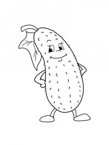Cucumber coloring page 19 - Free printable