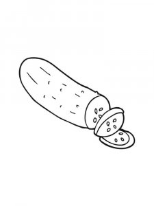 Cucumber coloring page 20 - Free printable