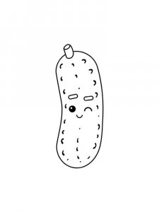 Cucumber coloring page 23 - Free printable