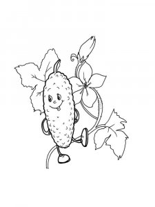 Cucumber coloring page 31 - Free printable