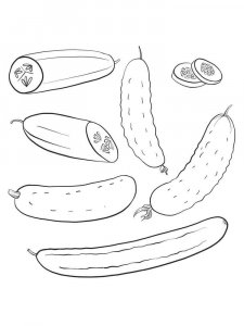 Cucumber coloring page 33 - Free printable