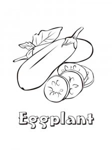 Eggplant coloring page 8 - Free printable