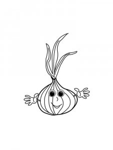 Onion coloring page 23 - Free printable
