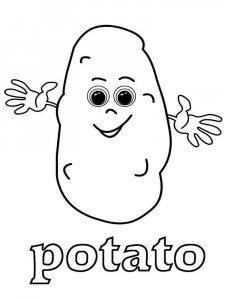 Potato coloring page 10 - Free printable