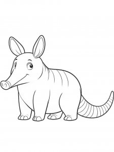 Aardvark coloring page - picture 14