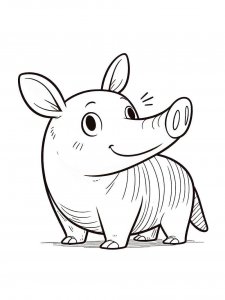 Aardvark coloring page - picture 16