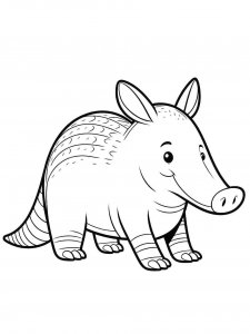 Aardvark coloring page - picture 17