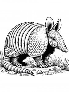 Armadillos coloring page - picture 17