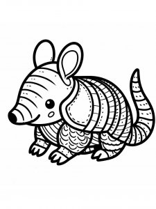 Armadillos coloring page - picture 20