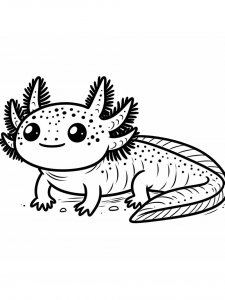 Axolotl coloring page - picture 31