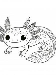 Axolotl coloring page - picture 36