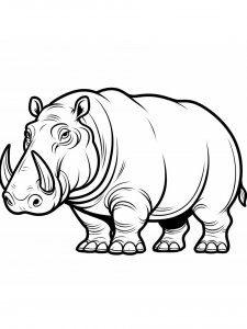 Babirusa coloring page - picture 12