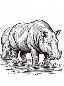 Babirusa coloring page - picture 9