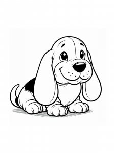 Basset Hound coloring page - picture 23