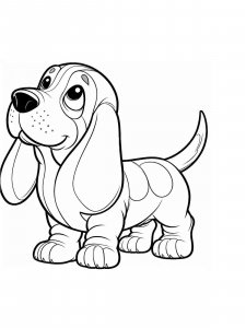 Basset Hound coloring page - picture 24