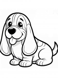Basset Hound coloring page - picture 26