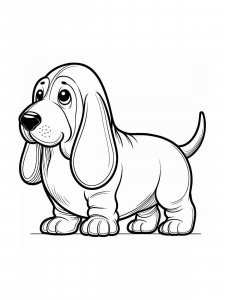 Basset Hound coloring page - picture 28