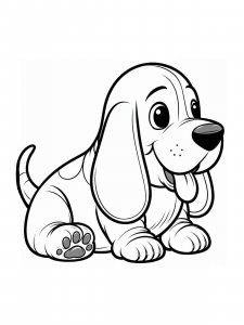 Basset Hound coloring page - picture 31