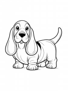 Basset Hound coloring page - picture 34