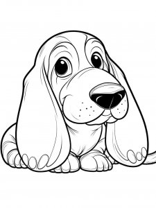 Basset Hound coloring page - picture 35
