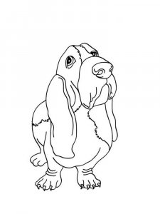 Basset Hound coloring page - picture 5