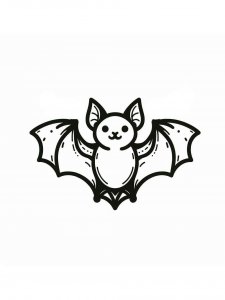 Bat coloring page - picture 21
