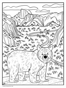 Black Bear coloring page - picture 10