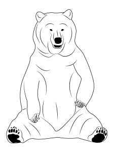 Black Bear coloring page - picture 12