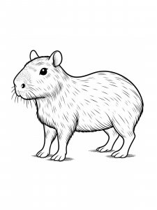 Capybara coloring page - picture 19