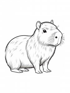 Capybara coloring page - picture 24