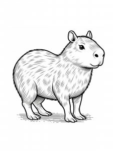 Capybara coloring page - picture 26