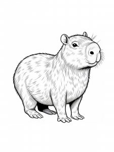 Capybara coloring page - picture 28