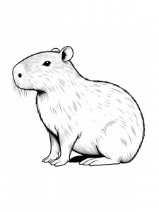 Capybara coloring page - picture 29