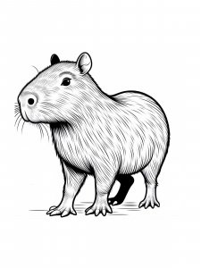 Capybara coloring page - picture 30