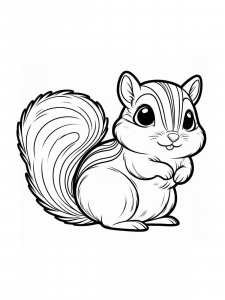 Chipmunk coloring page - picture 16