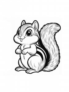 Chipmunk coloring page - picture 18