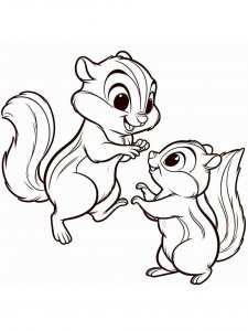 Chipmunk coloring page - picture 23