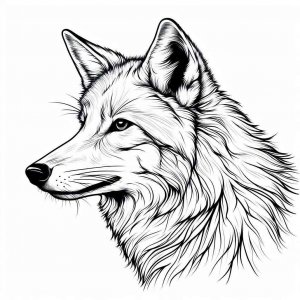 Coyote coloring page - picture 11